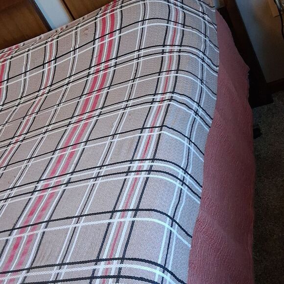 Plaid Western style Blanket/ Throw - XL twin or full size, or Sofa throw. - Picture 3 of 9